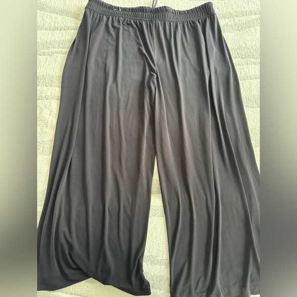 Lane Bryant black  Wide-Leg Trousers - Picture 1 of 5